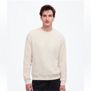 NWT Madewell Cotton Thermal Sweatshirt M -  box
Cutter slice easy fix - sold out